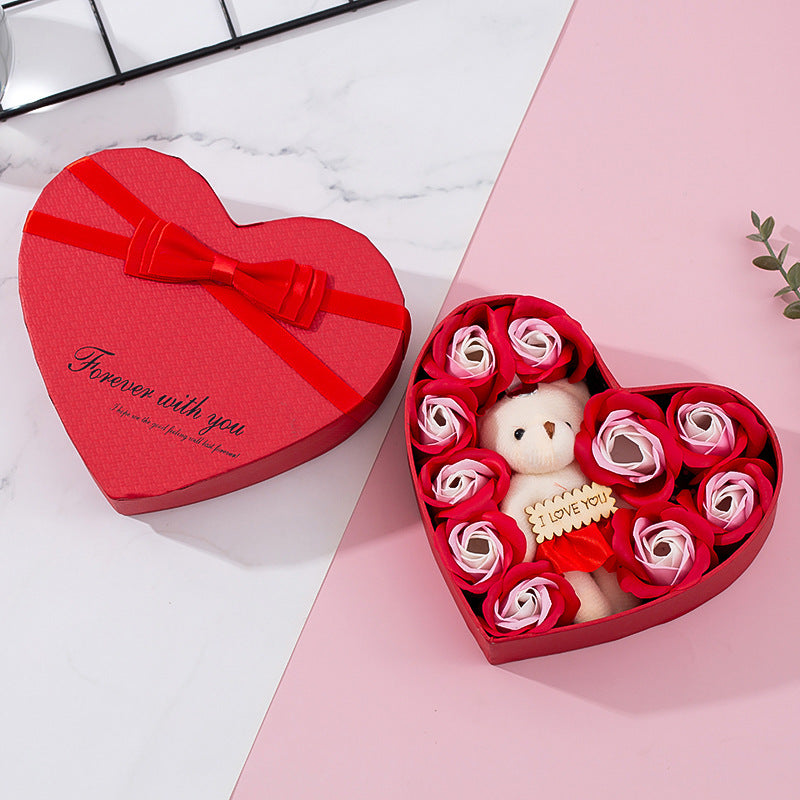 Heart-shaped - I Love You Rose Red Gift Box