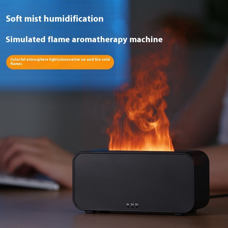 Timing Simulation Aroma Diffuser USB Household Flame Humidifier  Aromatherapy Machine