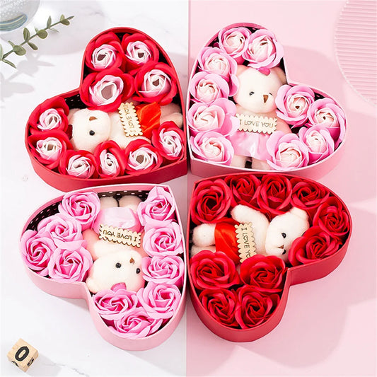 Heart-shaped - I Love You Rose Red Gift Box