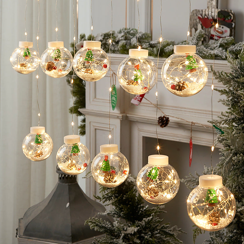 10PCS LED Christmas Curtain Lights