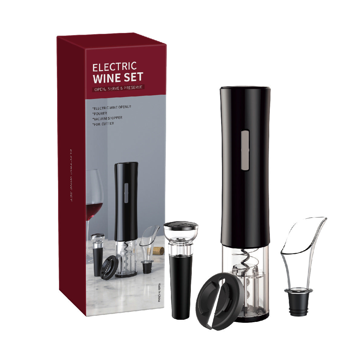 Electric Wine Bottle Opener - Rechargeable Automatic Corkscrew Wine