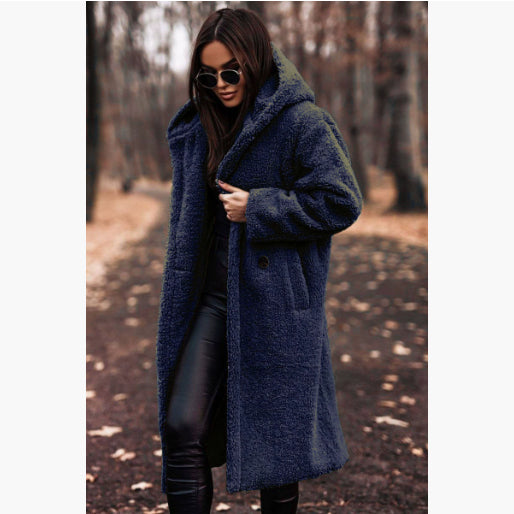 Women's Winter Plush Warm Faux Fleece Coat