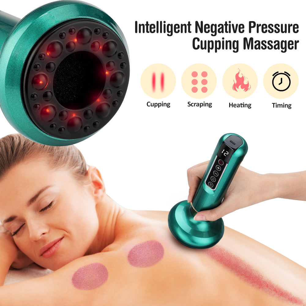 Electric Vacuum Cupping Massager For Body Anti-Cellulite Suction Cup Gua Sha Massage Body Cups