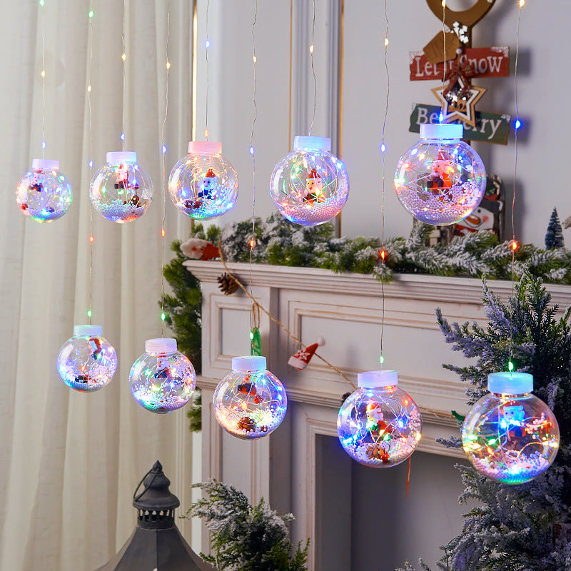 10PCS LED Christmas Curtain Lights