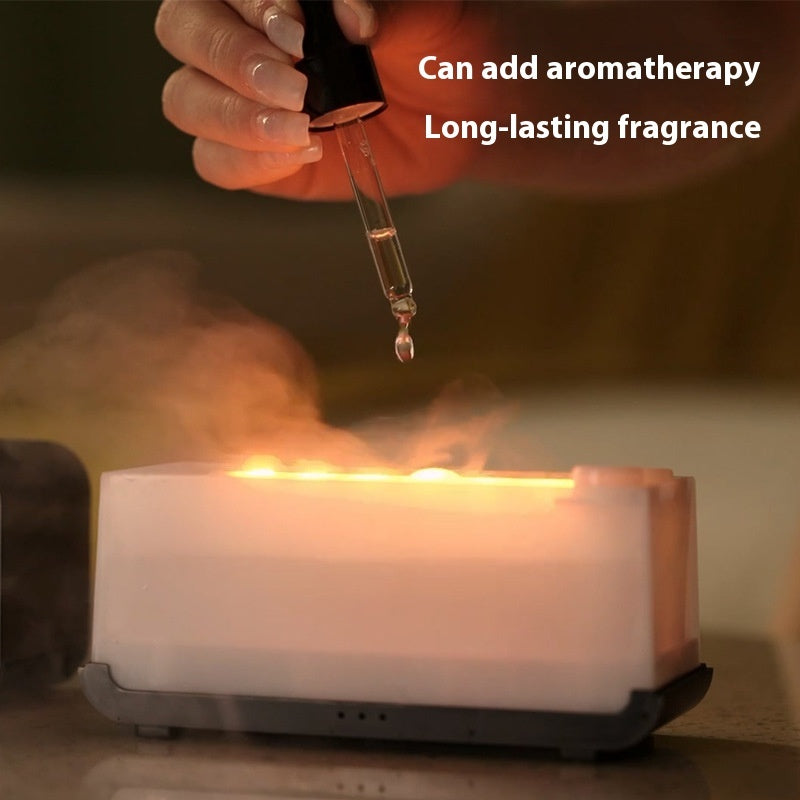 Timing Simulation Aroma Diffuser USB Household Flame Humidifier  Aromatherapy Machine