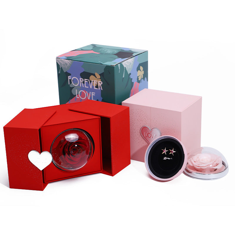 Creative Eternal Rose Box Eternal Flower Jewelry Box